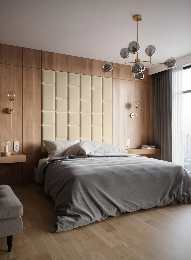 Zestaw 24 paneli tapicerowanych QUADRATTA 180x180 beżowy ELTAP