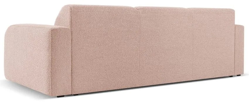 Różowa sofa z materiału bouclé 235 cm Molino – Micadoni Home