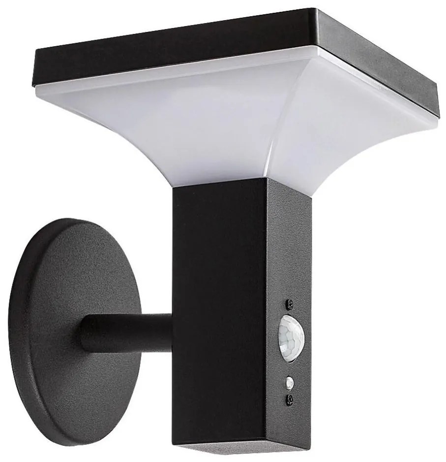 Rabalux 77044 - LED solarny kinkiet GELEEN LED/4W/230V IP44 czarny