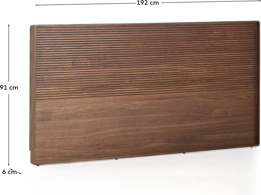 Brązowy zagłówek 192x91 cm Norlen – Kave Home