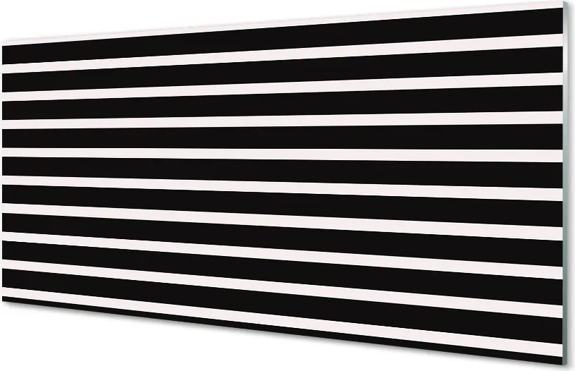 Panel Szklany Klasyczne Czarne Pasy