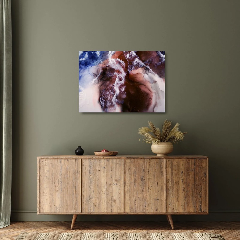 Obraz na szkle - Fioletowy marmur N⁰3 (70x50 cm)