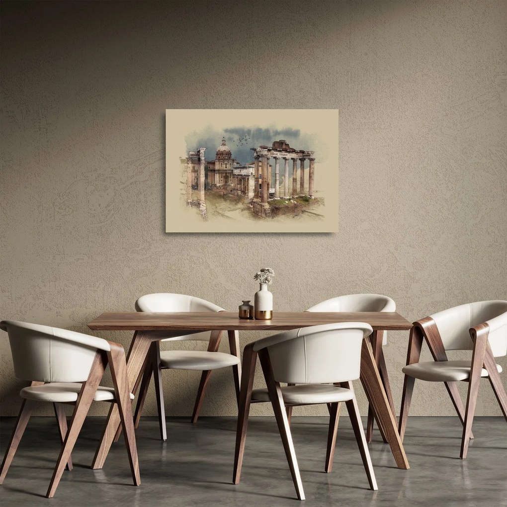 Obraz na szkle - Forum Romanum, Rzym, Włochy (70x50 cm)