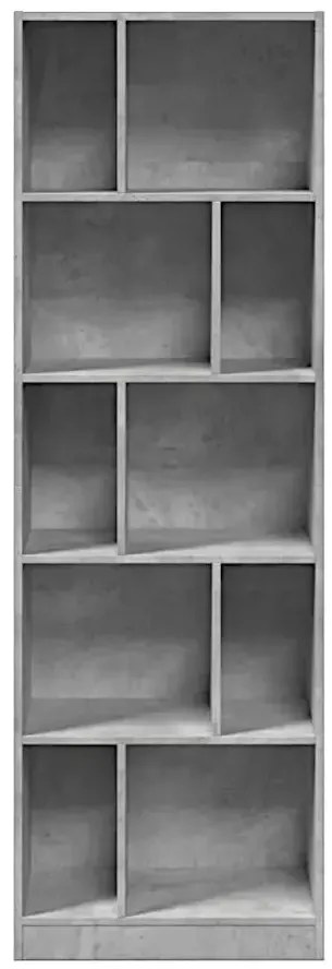 Regał z przegródkami w kolorze szarego betonu N1-R82