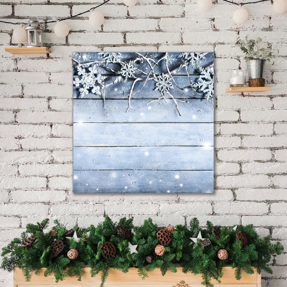 Obraz Canvas Święta Płatki śniegu Zima Mróz