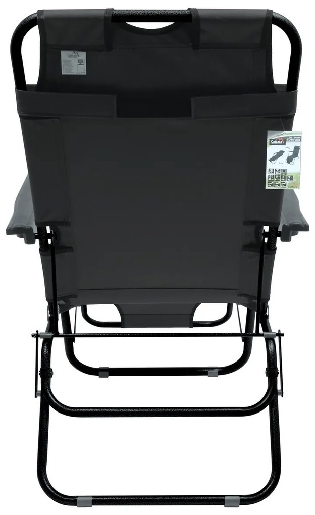 Cattara 13513 Składane leżak Comfort, antracyt,155 x 61 cm