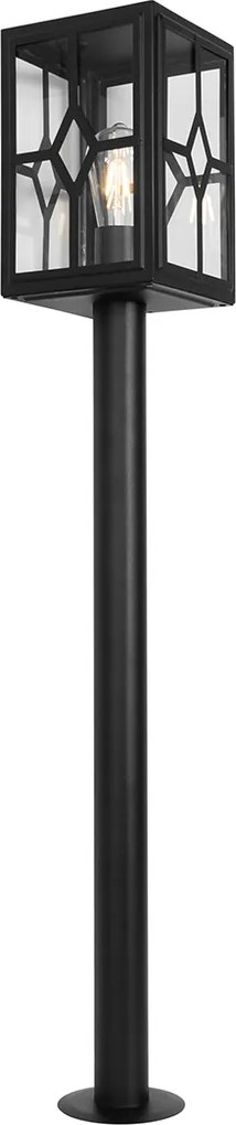 Klasyczna lampa stojąca zewnętrzna czarna 100 cm IP44 - Dover