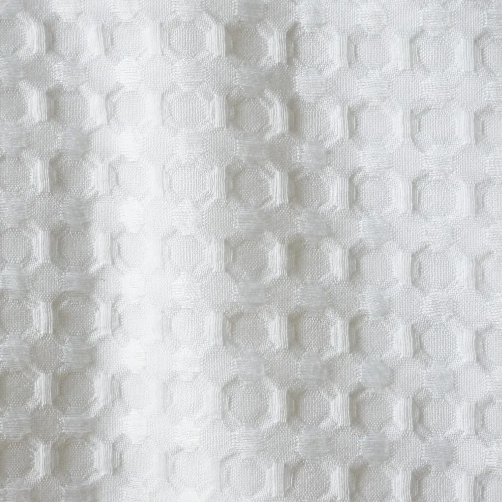 Biała pościel dwuosobowa 230x220 cm Muscat Waffle – Pineapple Elephant