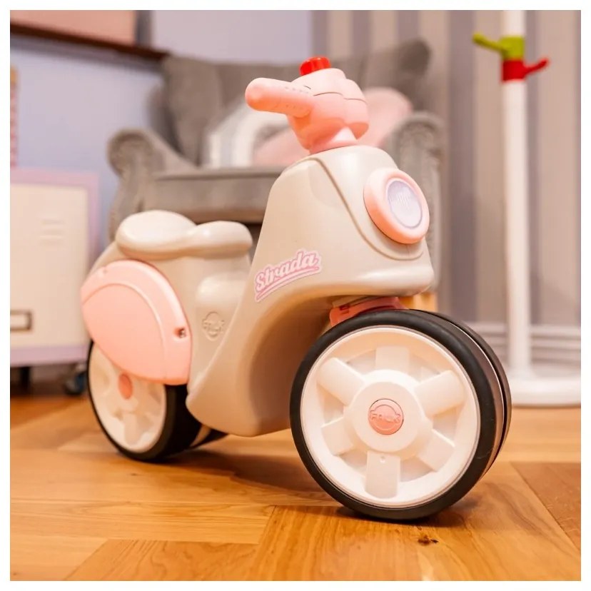 Falk jeździk scooter strada retro dla dziewczynki ciche opony od 1 roku