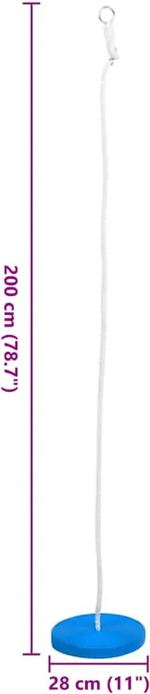 Niebieska dziecięca huśtawka ogrodowa dysk W1-B24