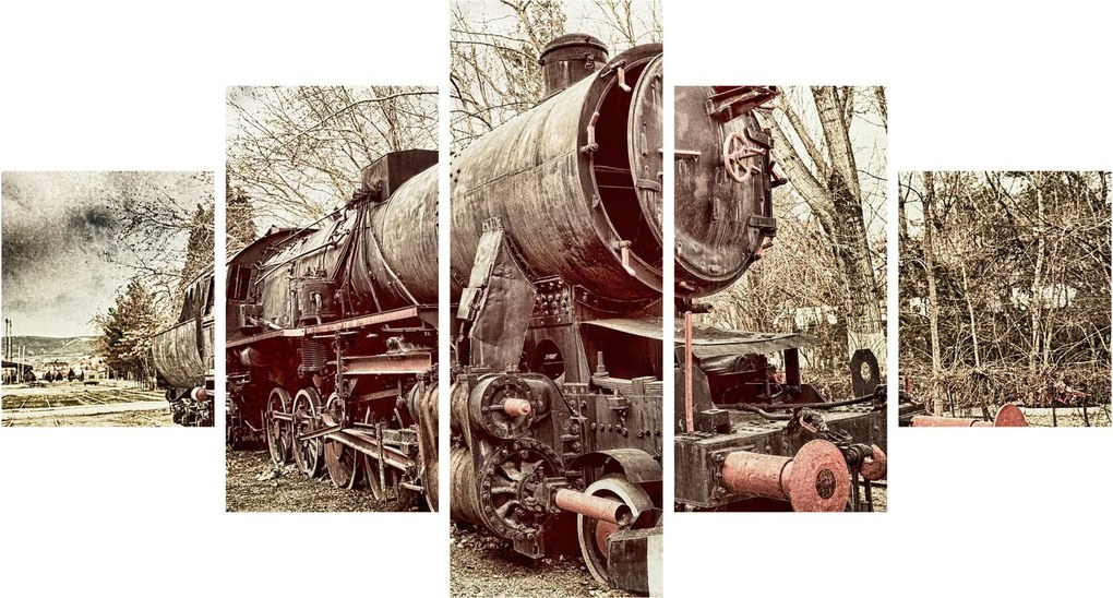 Historyczny wizerunek lokomotywy (125x70 cm)