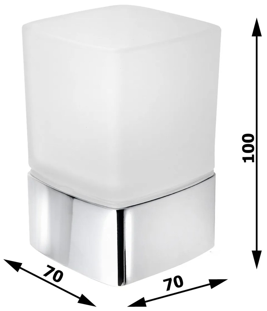 GEDY 549814 Lounge szklanka stojąca, czarny  mat