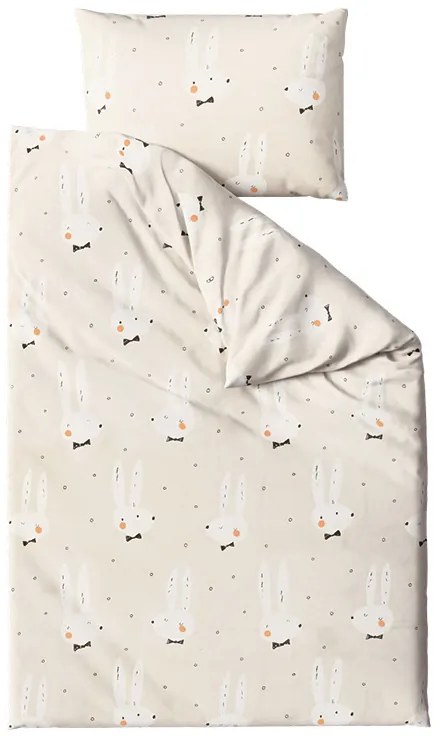 PrzytulneMieszkanie.pl PrzytulneMieszkanie.pl Pościel z mikrowłókna WHITE RABBIT, beżowa Rozmiar pościeli: 2 szt 70 x 90 cm | 200 x 220 cm