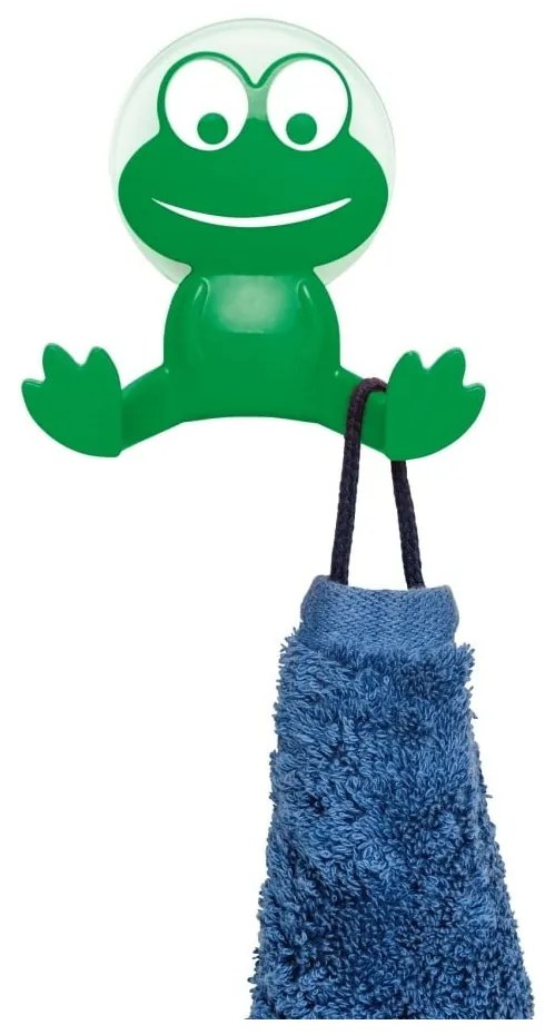 Zielony haczyk ścienny Wenko Frog