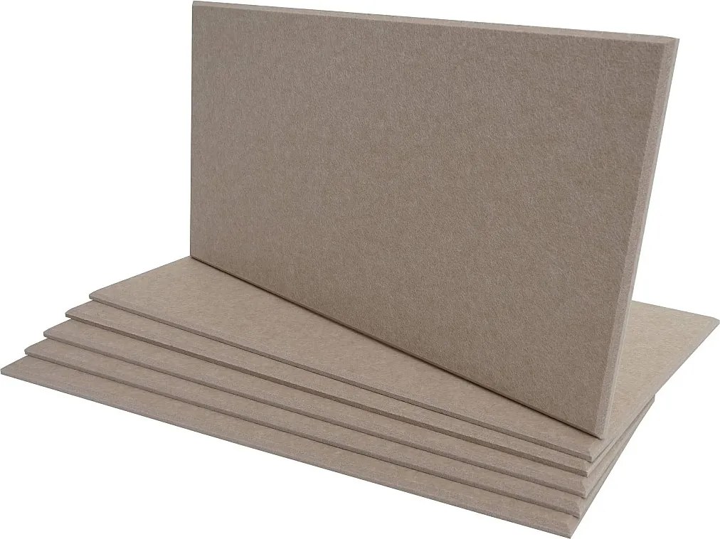 Akustyczny panel ścienny MCW-L52 (zestaw 6 sztuk),  jasnobrązowy