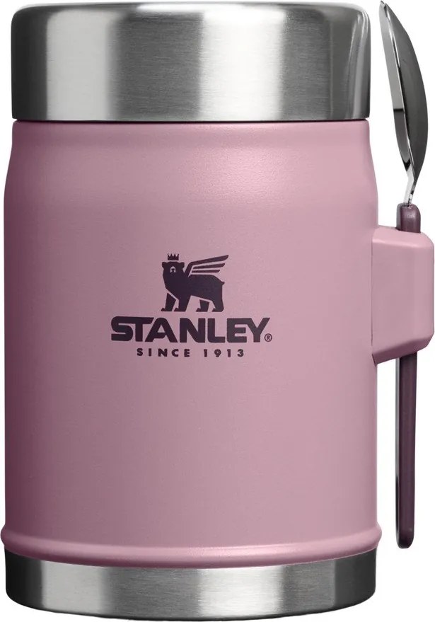 Fioletowy termos na jedzenie ze stali nierdzewnej 400 ml Legendary Food Jar + Spork Purple Smoke – Stanley