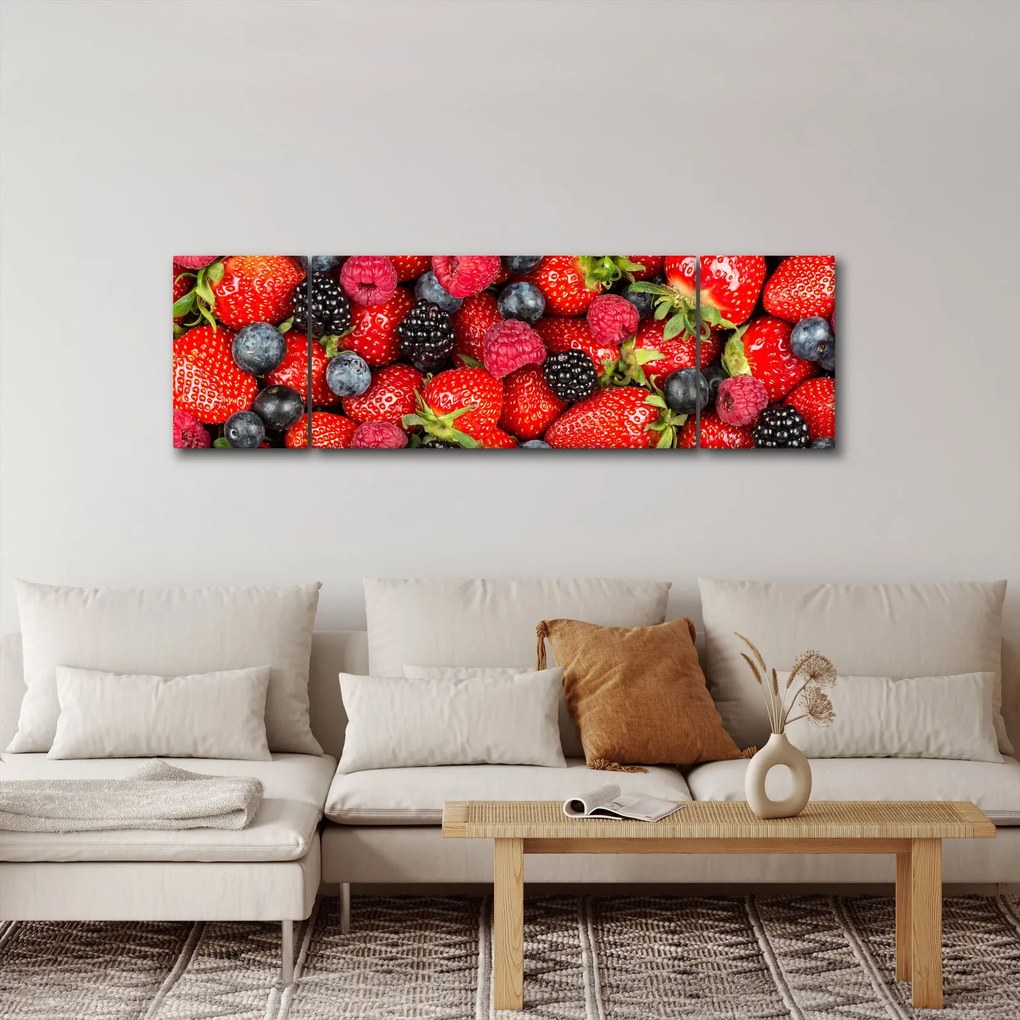 Obraz - Ładunek owoców (170x50 cm)