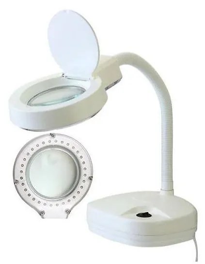 LED Lampa stołowa z lupą LED/10W/230V