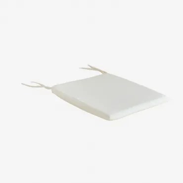 Poduszka 32x38 Cm Na Krzesło Z Tkaniny Pira Gardenia Biel - Sklum