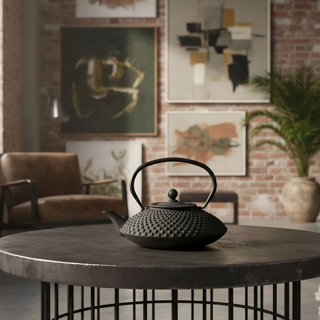 Czajnik żeliwny z zaparzaczem MIKA, 1250 ml