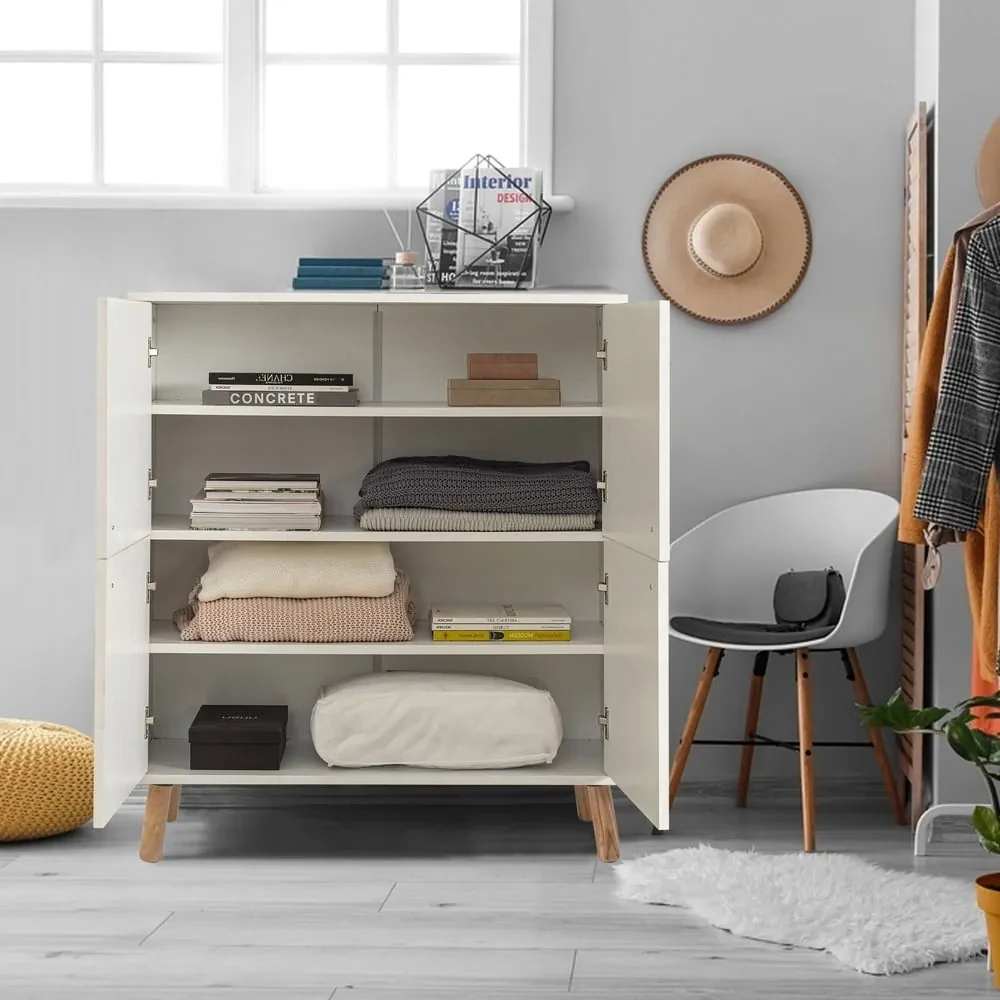 Biała szafka 95x111 cm Multilux – Kalune Design