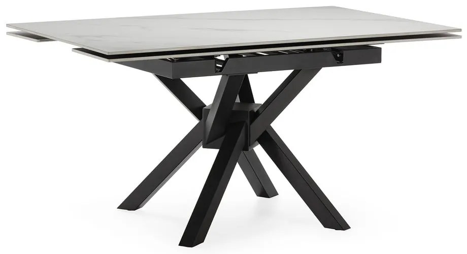 Rozkładany stół z dodatkowym blatem z kamiennym blatem 90x150 cm Arlene – Marckeric