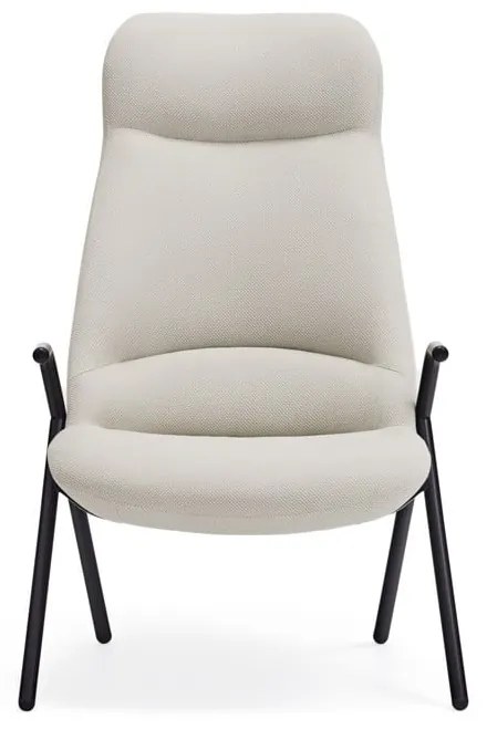 Biały fotel Teulat Dins, wys. 114 cm