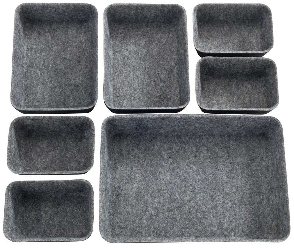 Organizery filcowe do szuflad, 7 sztuk, WENKO