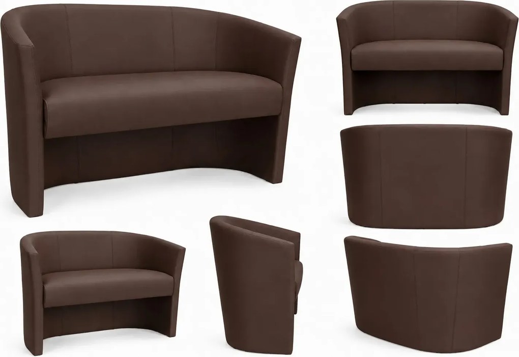 Sofa CLUB tapicerowana tkanina Eko-skóra : Kolor tkaniny - EKO-SKÓRA - 19D, Typ tkaniny - Eko-skóra