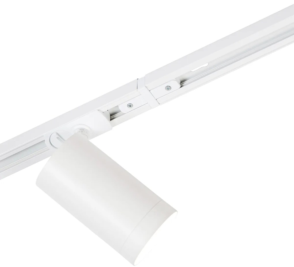 Nowoczesny system szynowy z 5 białymi reflektorami 1-fazowymi GU10 70mm - Iconic Jeana Luxe Nowoczesny Oswietlenie wewnetrzne