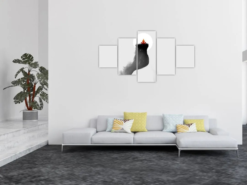 Obraz - Medytacja na górze (125x70 cm)