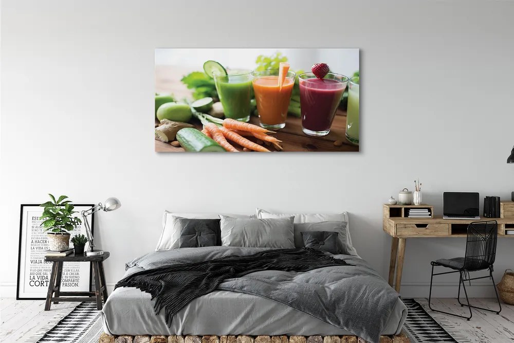 Obraz drukowany na płótnie Energetyczne Koktajle Warzywne