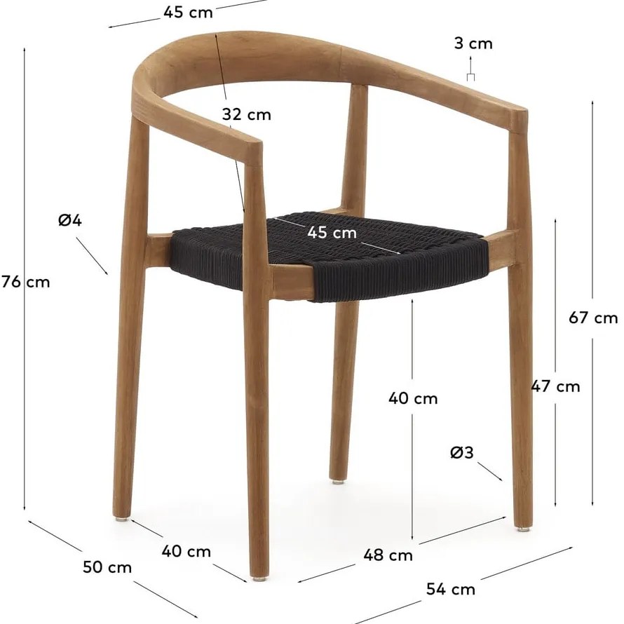 Krzesła zestaw 4 szt. Ydalia – Kave Home