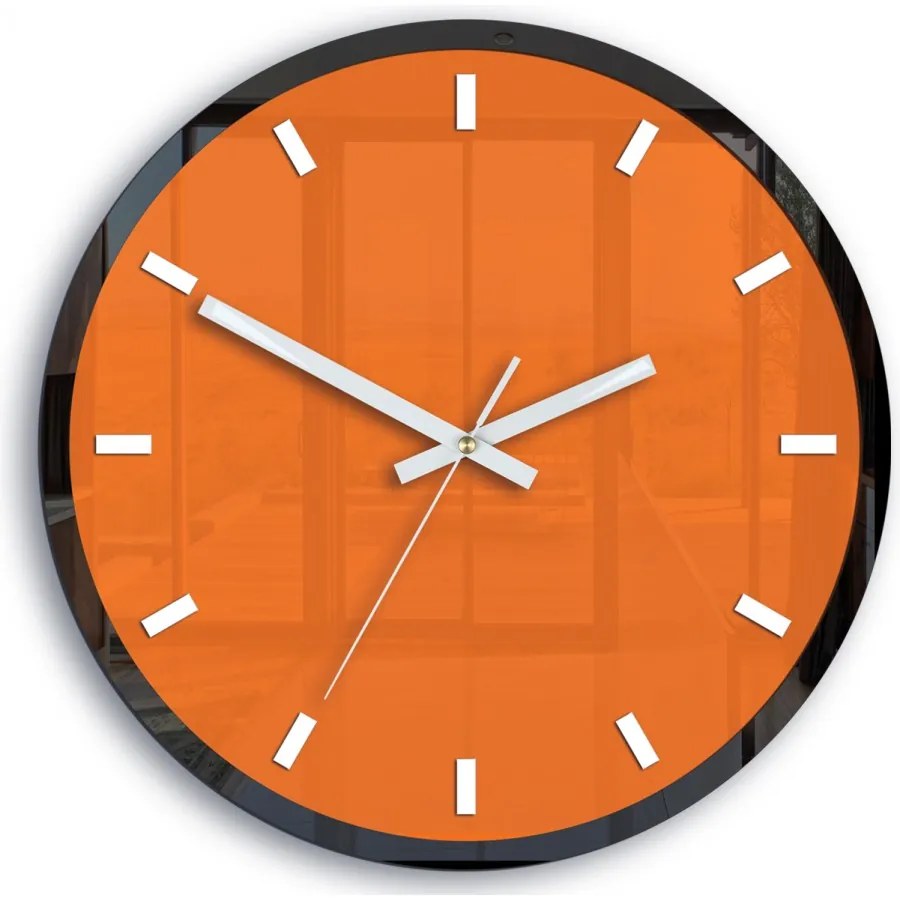 Zegar ścienny okrągły klasyczny z cichym mechanizmem na ścianę akrylowy