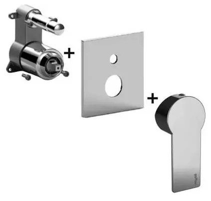 Paffoni - Podtynkowa bateria prysznicowa TANGO, chrom błyszczący