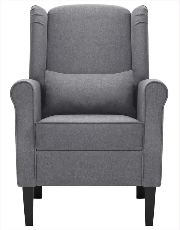 Ciemnoszary fotel uszak K7-K27
