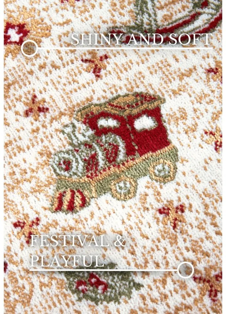 Zielony dywan z mieszanki bawełny ze świątecznym motywem 50x80 cm Toy's Delight Green Christmas – Villeroy&amp;Boch