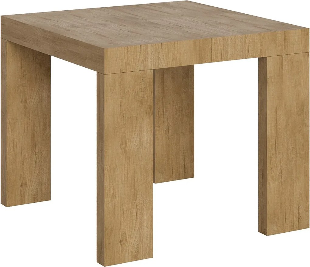 Stół rozkładany 90/246x90 cm Roxell dąb naturalny