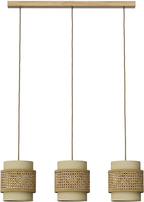 Lampa wisząca 3szt kremowy 70x70x120 morten