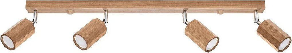 Listwa oświetleniowa ZEKE 4 dębowa