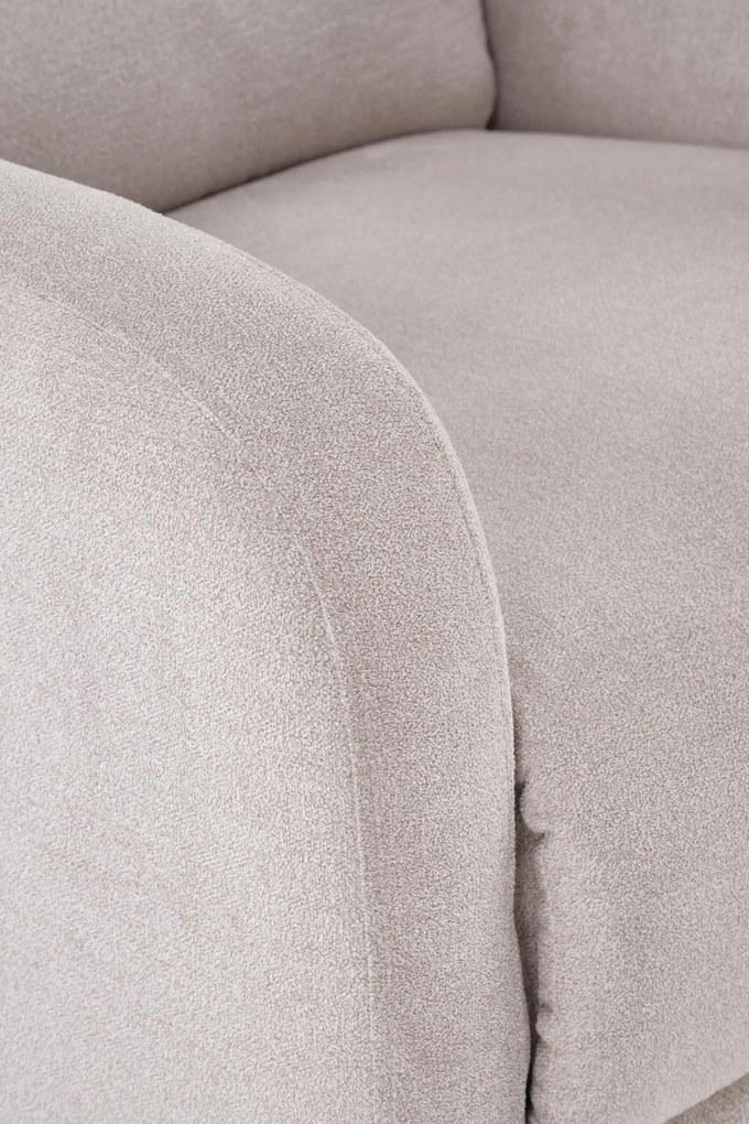 Fotel wypoczynkowy elektryczny rozkładany z masażerem beżowy CARINIO