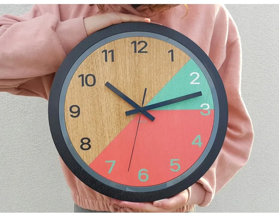 Zegar ścienny nowoczesny z cichym mechanizmem do salonu sypialni okrągły