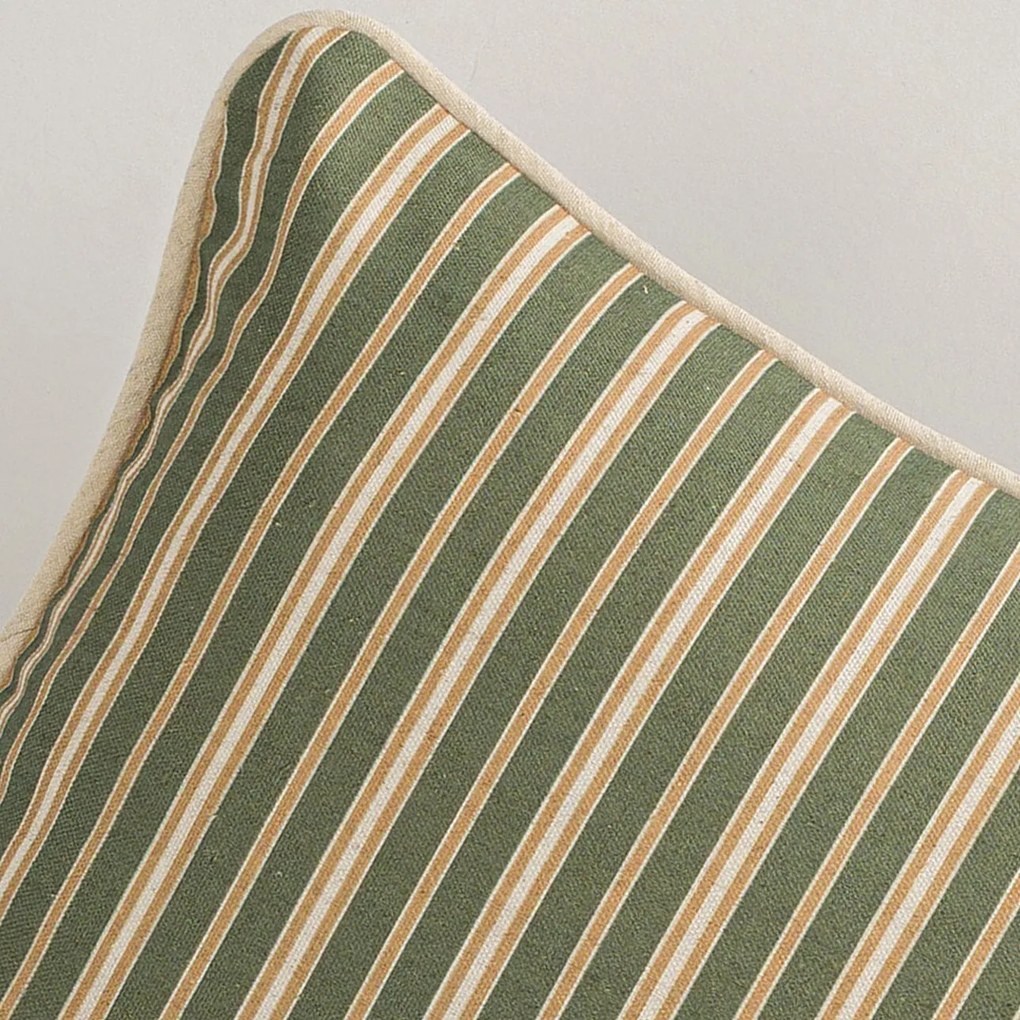 Poszewka na poduszkę Classic Stripe Olive 45x45 cm