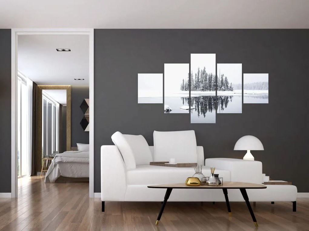 Obraz - Było biało (125x70 cm)