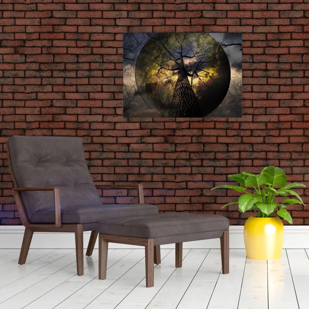 Obraz na szkle - Tajemnicze niebo (70x50 cm)