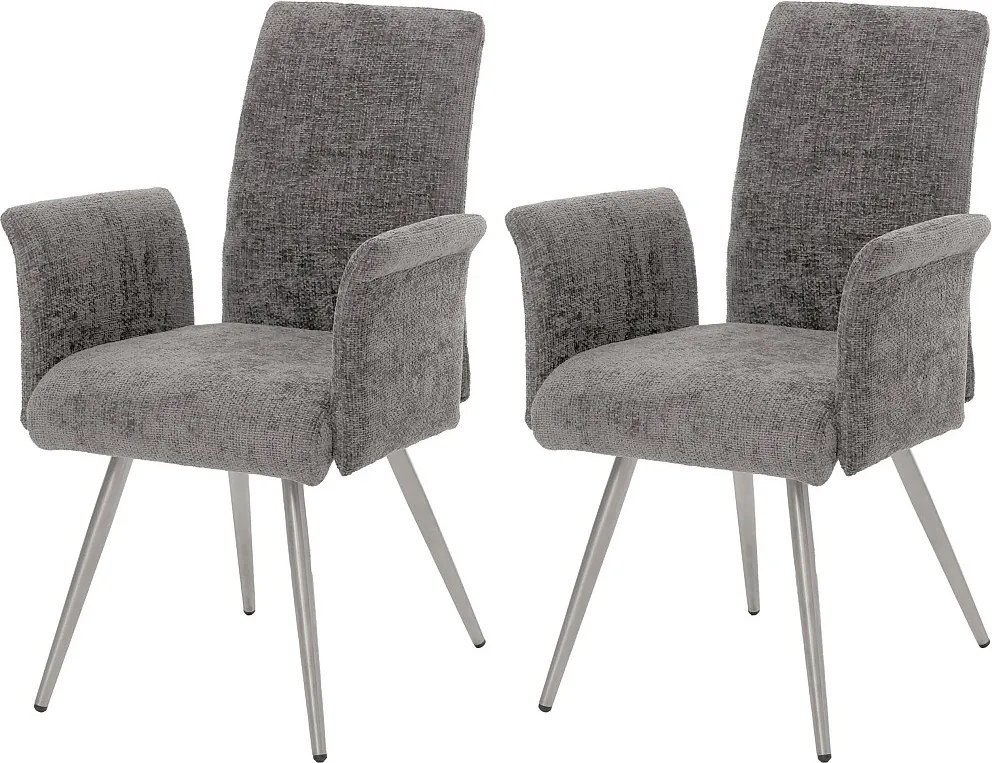 Krzesło do jadalni MCW-G55 (zestaw 2 sztuk),  ciemnoszary