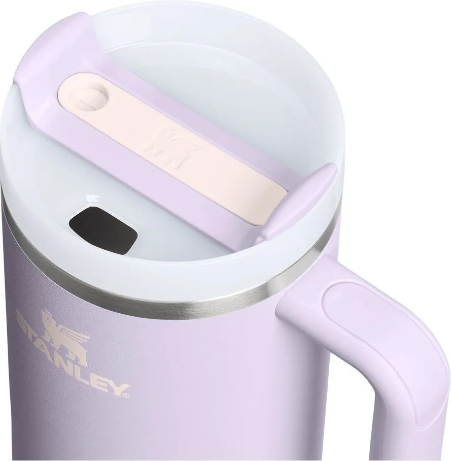 Lawendowy termos ze stali nierdzewnej ze słomką 890 ml Quencher H2.O FlowState™ Tumbler Purple Dust – Stanley