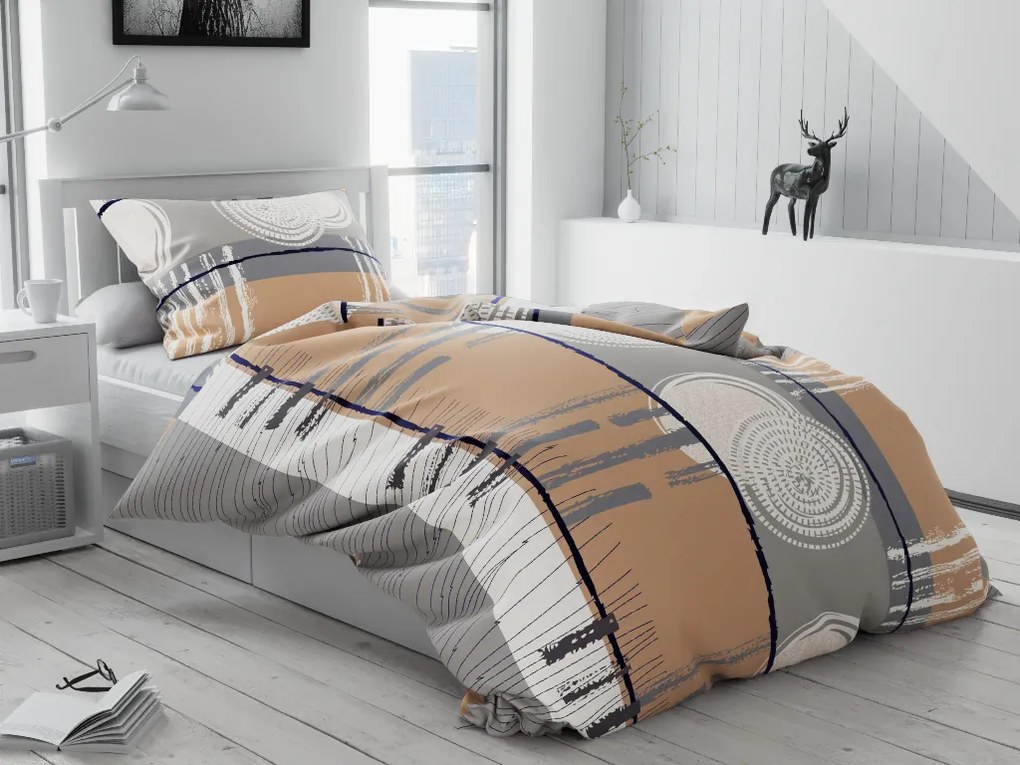 PrzytulneMieszkanie.pl PrzytulneMieszkanie.pl Bawełniana pościel PINIA szara Rozmiar pościeli: 70 x 90 cm | 140 x 200 cm