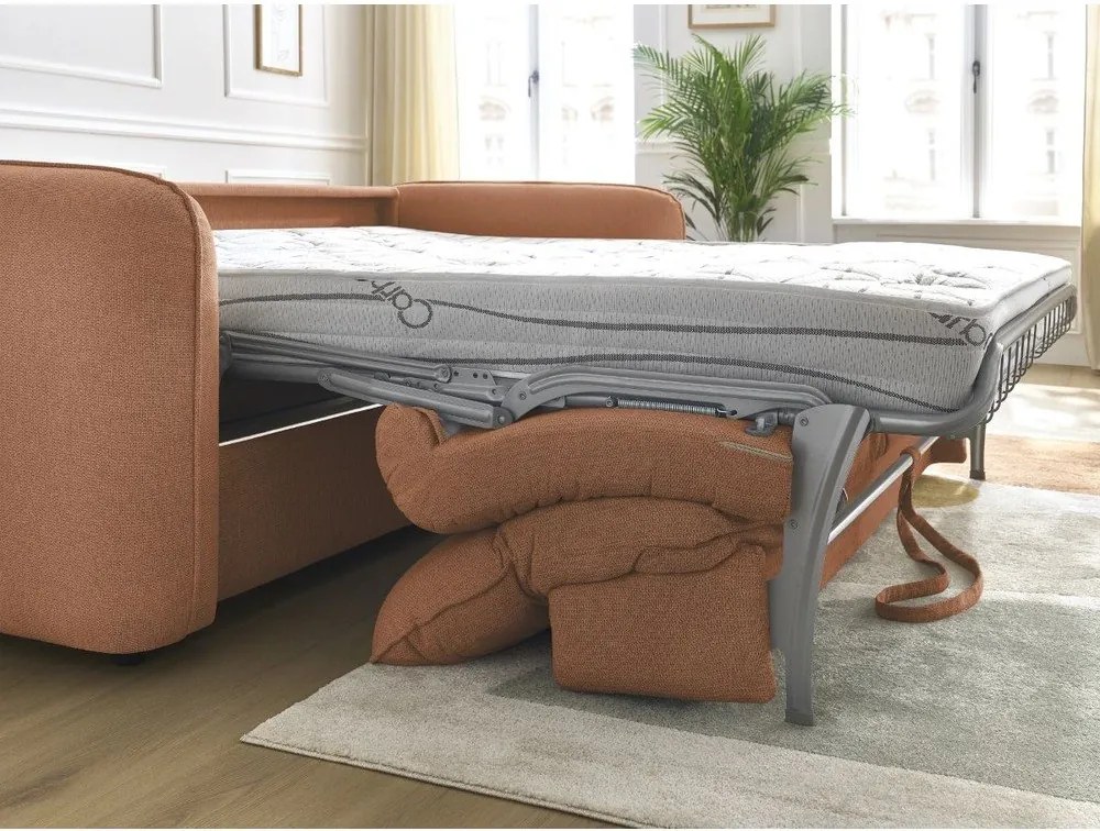 Pomarańczowa sofa 236 cm Achille – Bobochic Paris