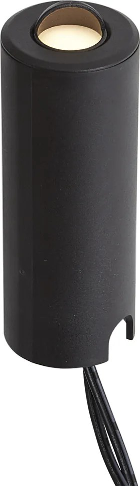 Reflektor gruntowy 12V czarny z LED IP67 - Voltaire Linsey